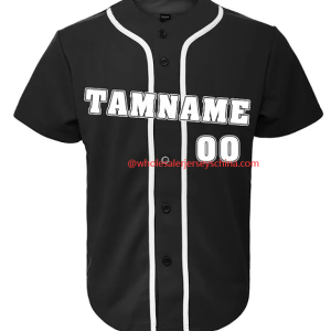 Toptie Custom Design Men's Baseball Jersey Full Button