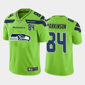 Seattle Seattle Seahawks 84 Colby Parkinson Green Mens Nike Big Team Logo Player Vapor Limited NFL Jersey Mens